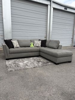 L Shape Gray Couch