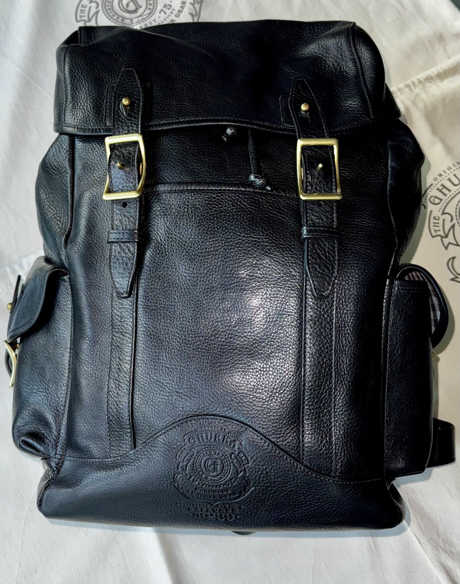 Ghurka Backpack - Blazer No. 278 - Black Leather (Vintage)