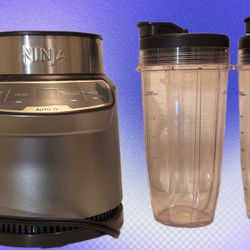 Ninja Auto-iQ Personal Blender – Base + 2 Cups w/ Lids
