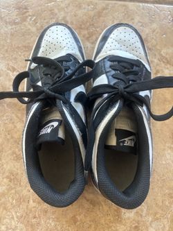 Nike Dunk Low Black and White Sneakers size 6.5