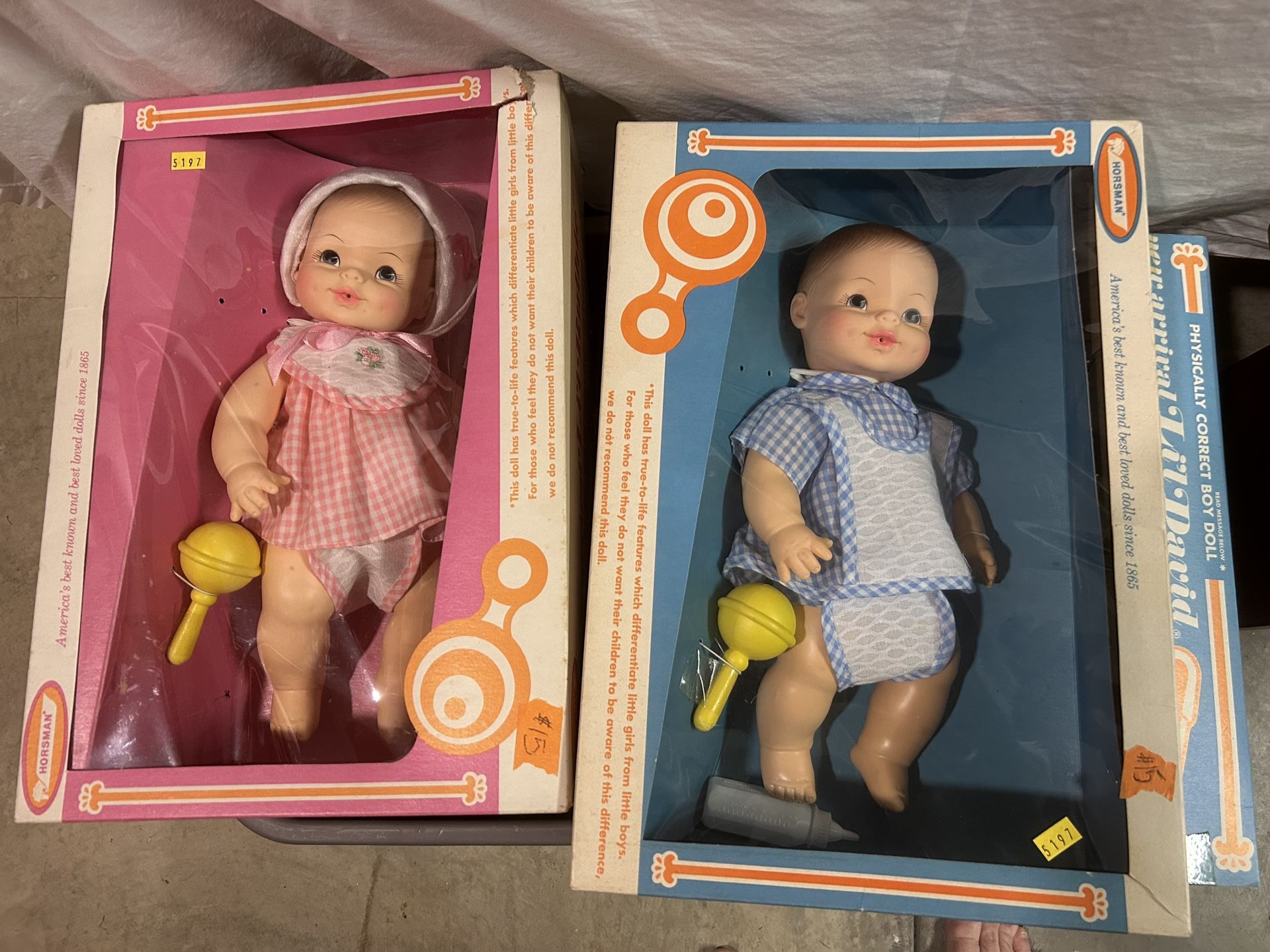 Lil’ Ruthie And Lil’ David Dolls In Original Boxes