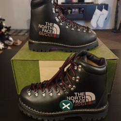 Gucci x The North Face Leather Boots