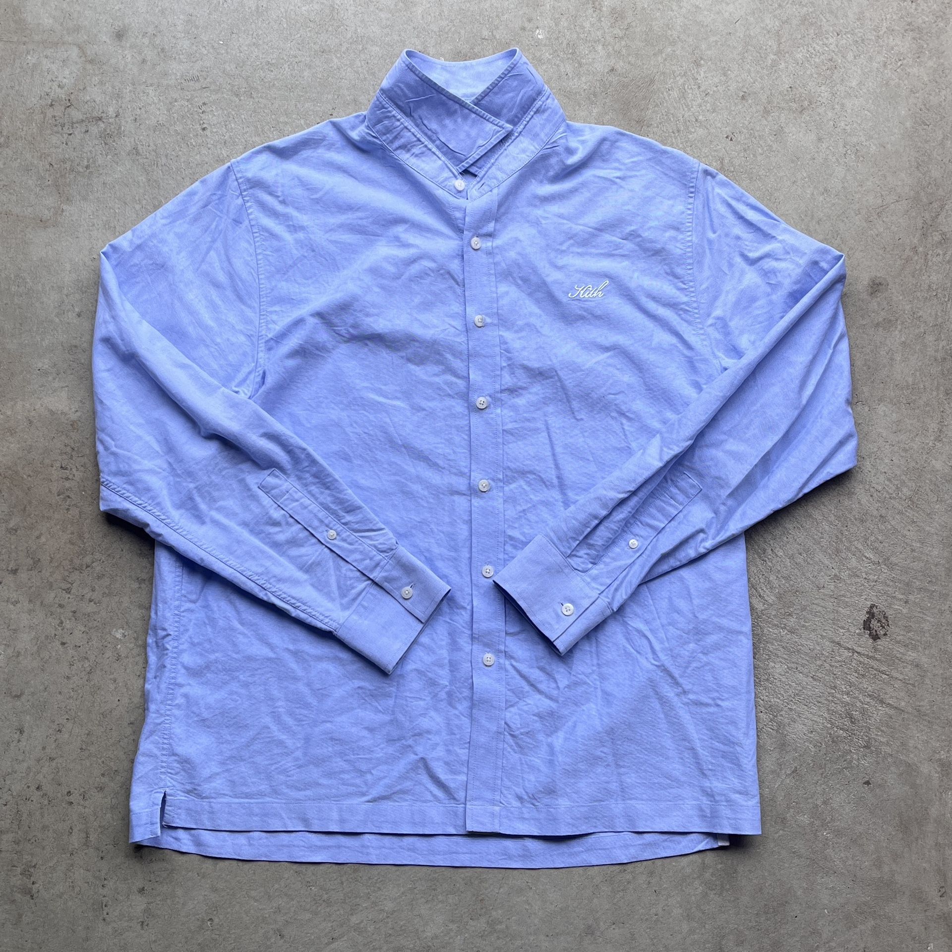 Kith SS22 Light Blue Oxford Ludlow Button Down Shirt
