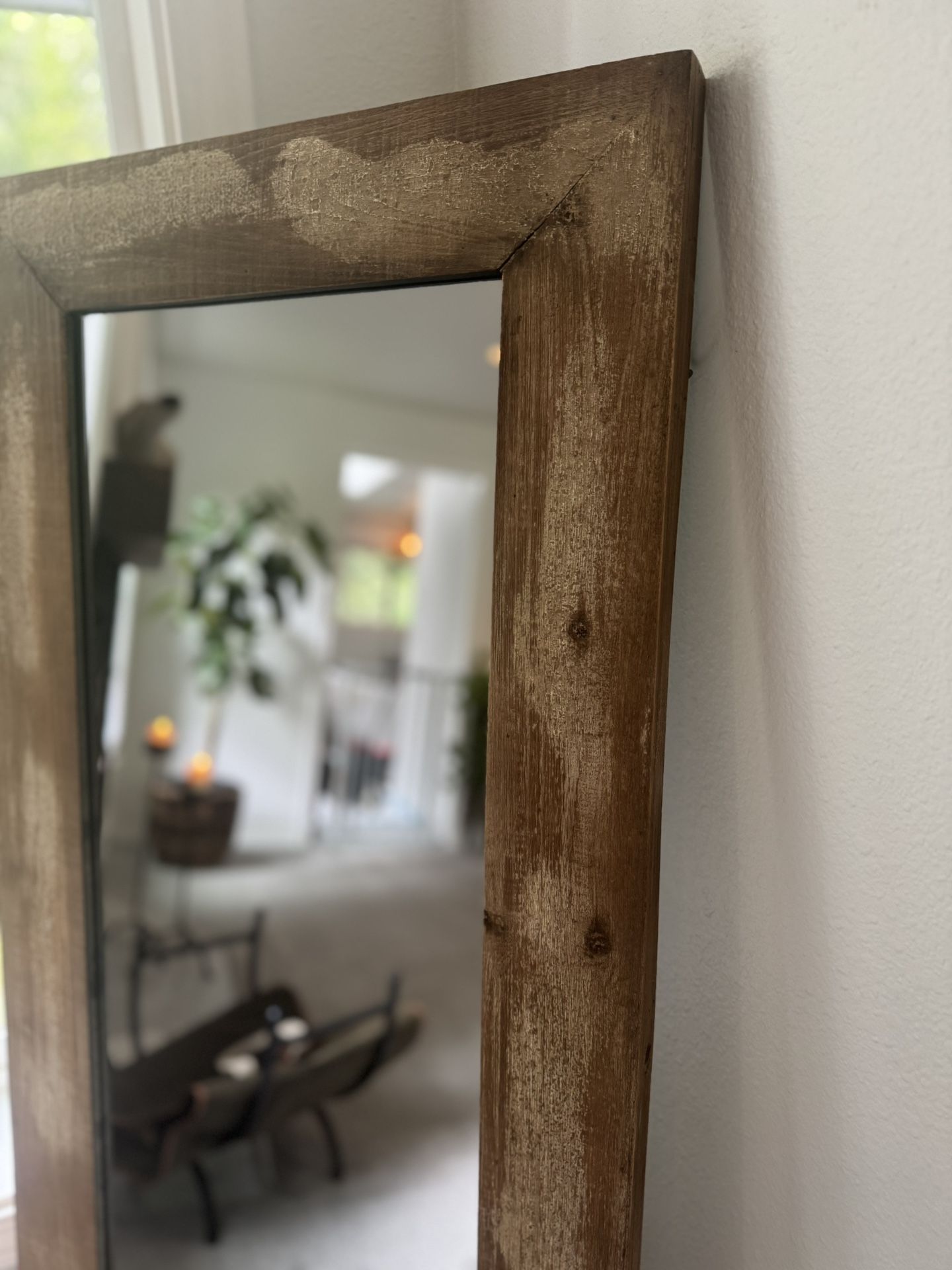 full length mirror - rustic wood