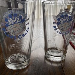 2 Vtg. Disney Mickey Mouse 1938 “plane Crazy” Glasses 