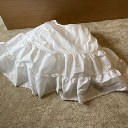 Women's 2 hoop Crinoline Petticoat for Wedding Bridal Dress, Ball Gown