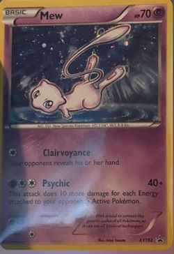 Mew promo pokémon card