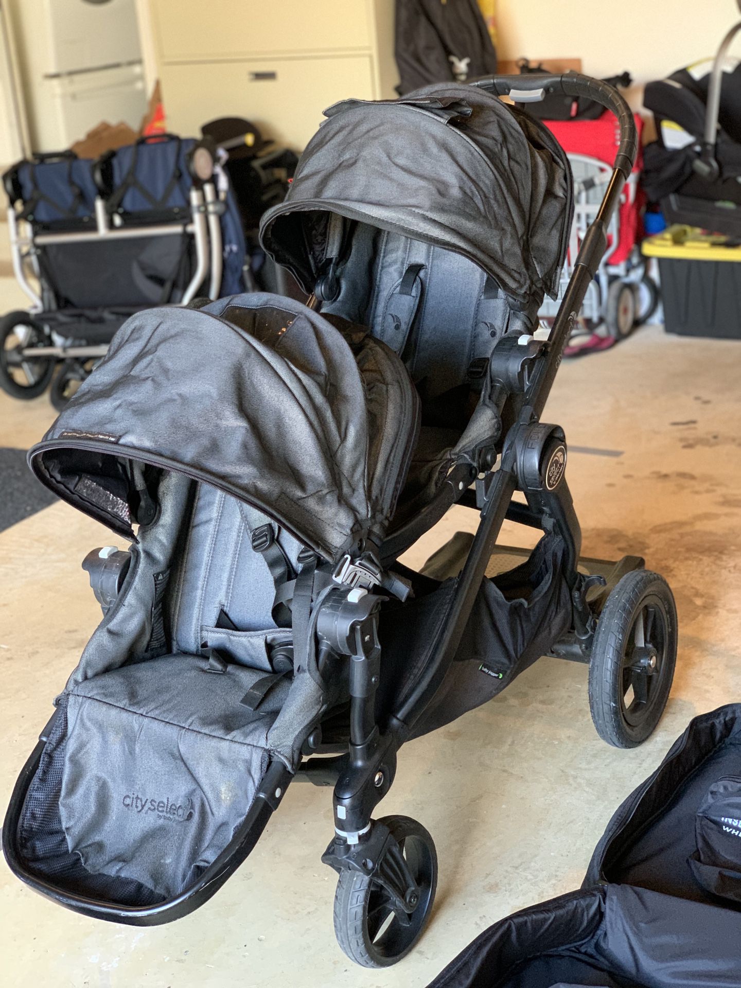 City Select Baby Jogger Double Stroller w/Accessories
