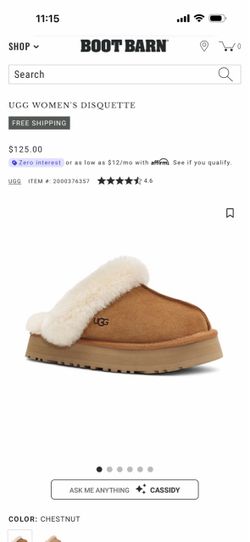 Uggs Disquette slip on size 8