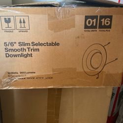5/6’’ Slim Selectable Smooth Trim Down light