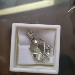 Presiolite Wire Wrap Pendant