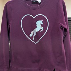 Girl's Children's Place Unicorm  Plus Sweatshirt Size XXL/16