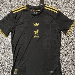 Mexico De Oro Black And Gold Jersey All Sizes