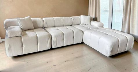 Sectional Sofa 4 segments modern linen