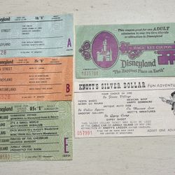 DISNEYLAND VINTAGE TICKETS 