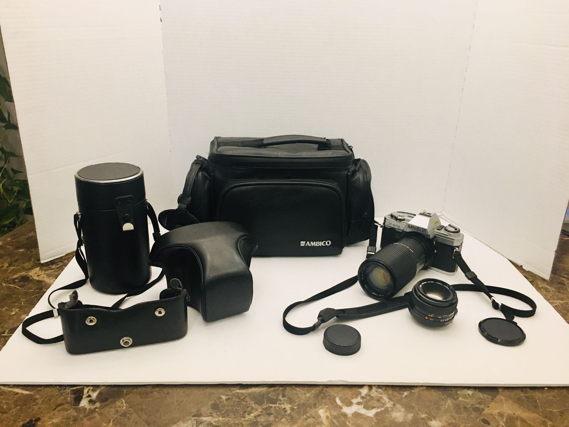 Minolta X-370 Film Camera Bundle
