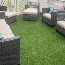 5 Pc Outdoor Patio Sofa W/ Pillows