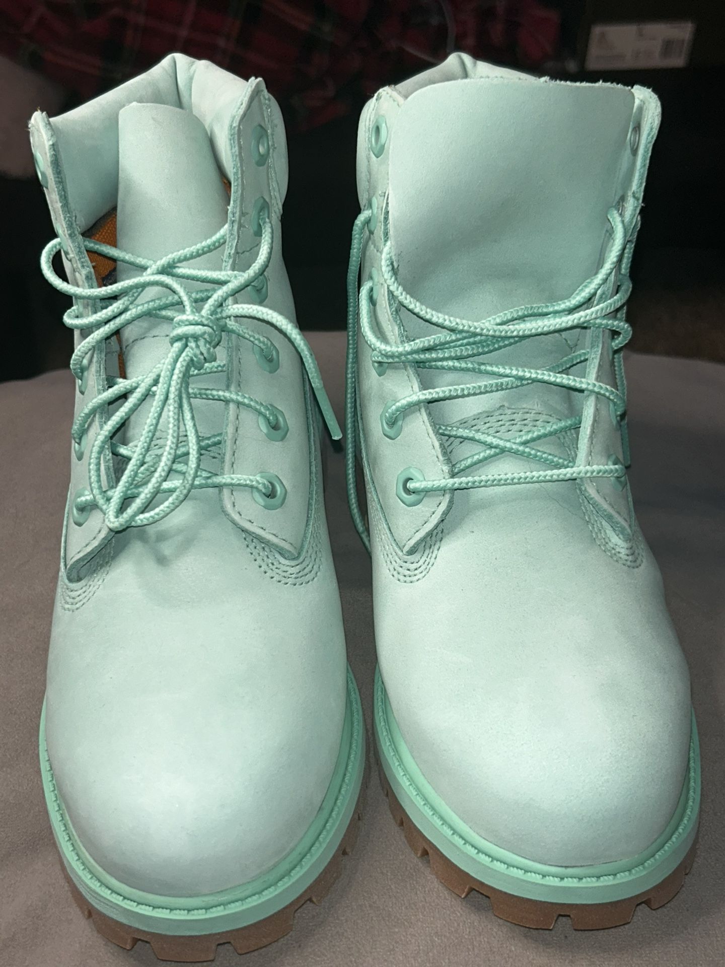 Timberland 50th Teal Boots Youth Size 4 NEW!
