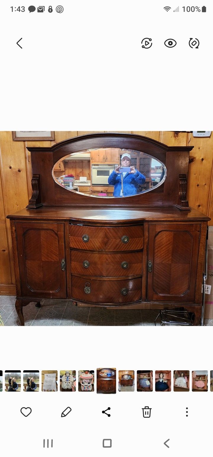 Vintage Mirrored Cabinet