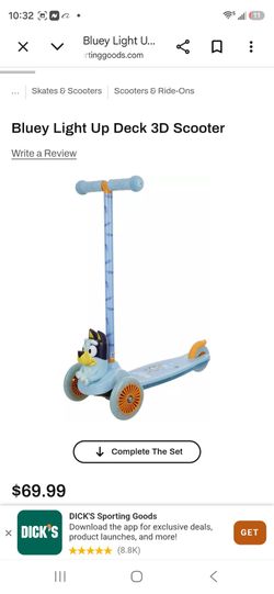 Bluey scooter new