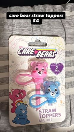 Care Bear Straw Toppers $4