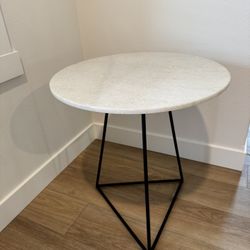 Marble Top End Table