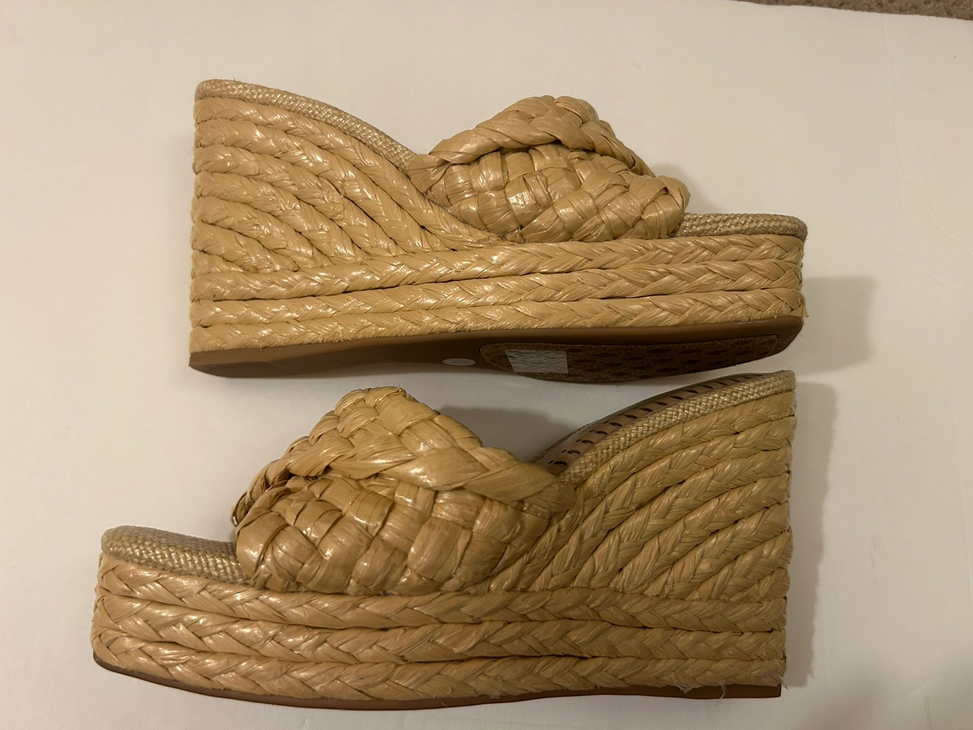 Antonio Melani Magee Braided Raffia Wedges