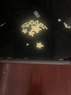 Sp5der yellow black beluga hoodie