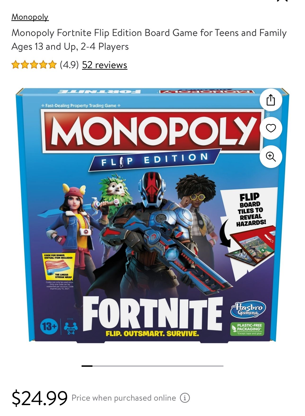 Monopoly Flip Fortnight 