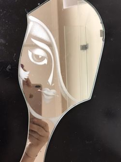 Antique Etched Mirror 