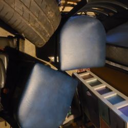 2 Black & Blue Chairs
