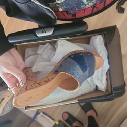 Nina Brand Denim Heels