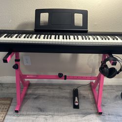 Roland FP-10 Full-Size Keyboard + Music Production Setup - Interface, Stand, Headphones – $450 OBO