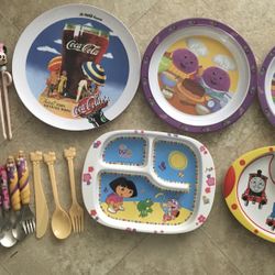 Children’s Dining Plates And Cutlery