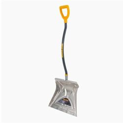 True Temper Aluminum Snow Shovel/Pusher with Ergonomic D-Grip