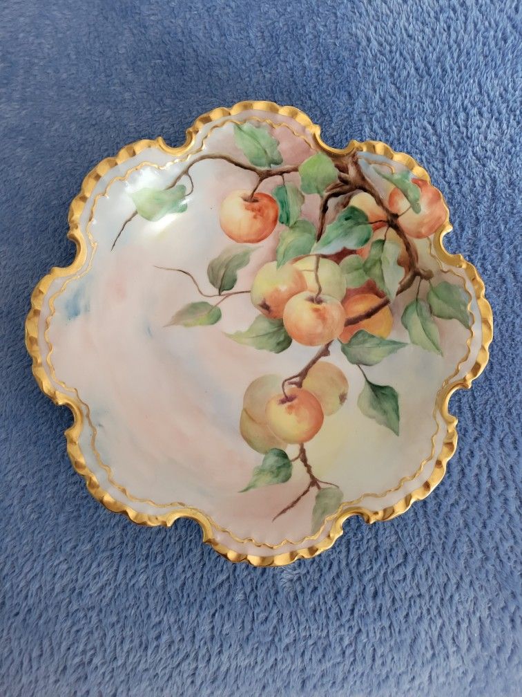 Vintage/Antique Fruit Bowl, Rosenthal China Monbijou Barvaria Germany Balto Artist C C Hulme