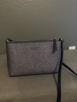 kate spade black shimmer body bag