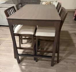 Counter Height Dining Table Set with 4 Chairs