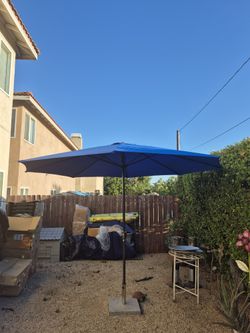 11" FT Market Umbrella Patio Color: Blue Base Not Included 