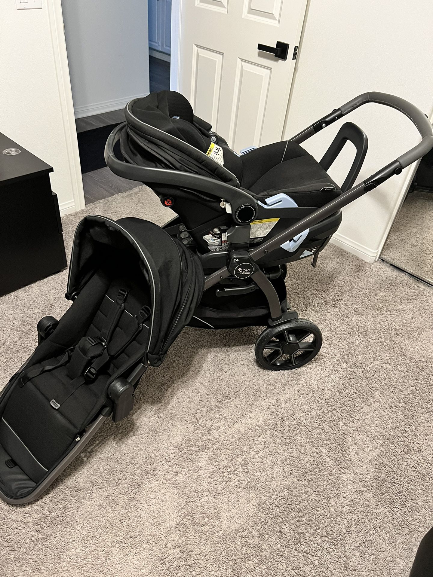 Agio peg perego Stroller With Toddler Seat And Base.