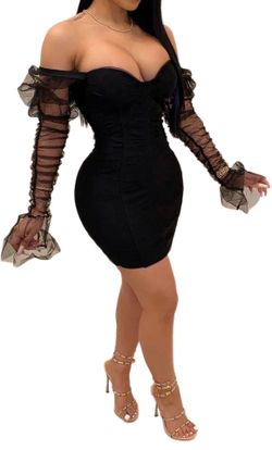 Puffed Sleeve Bodycon