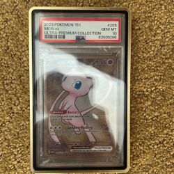Mew Ex 151 UPC Metal Card PSA 10 Pokemon Card 