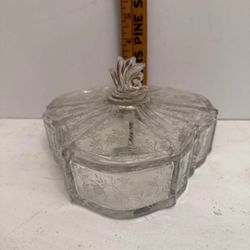 Vintage Glass Divided Dish