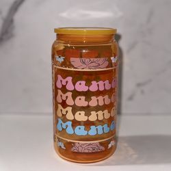 Mama Orange 16oz Glass Can