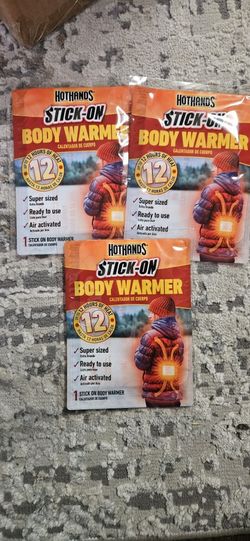 HotHands Body Warmers With Adhesive - Long Lasting Safe Natural Odorless Air Activated Warmer

