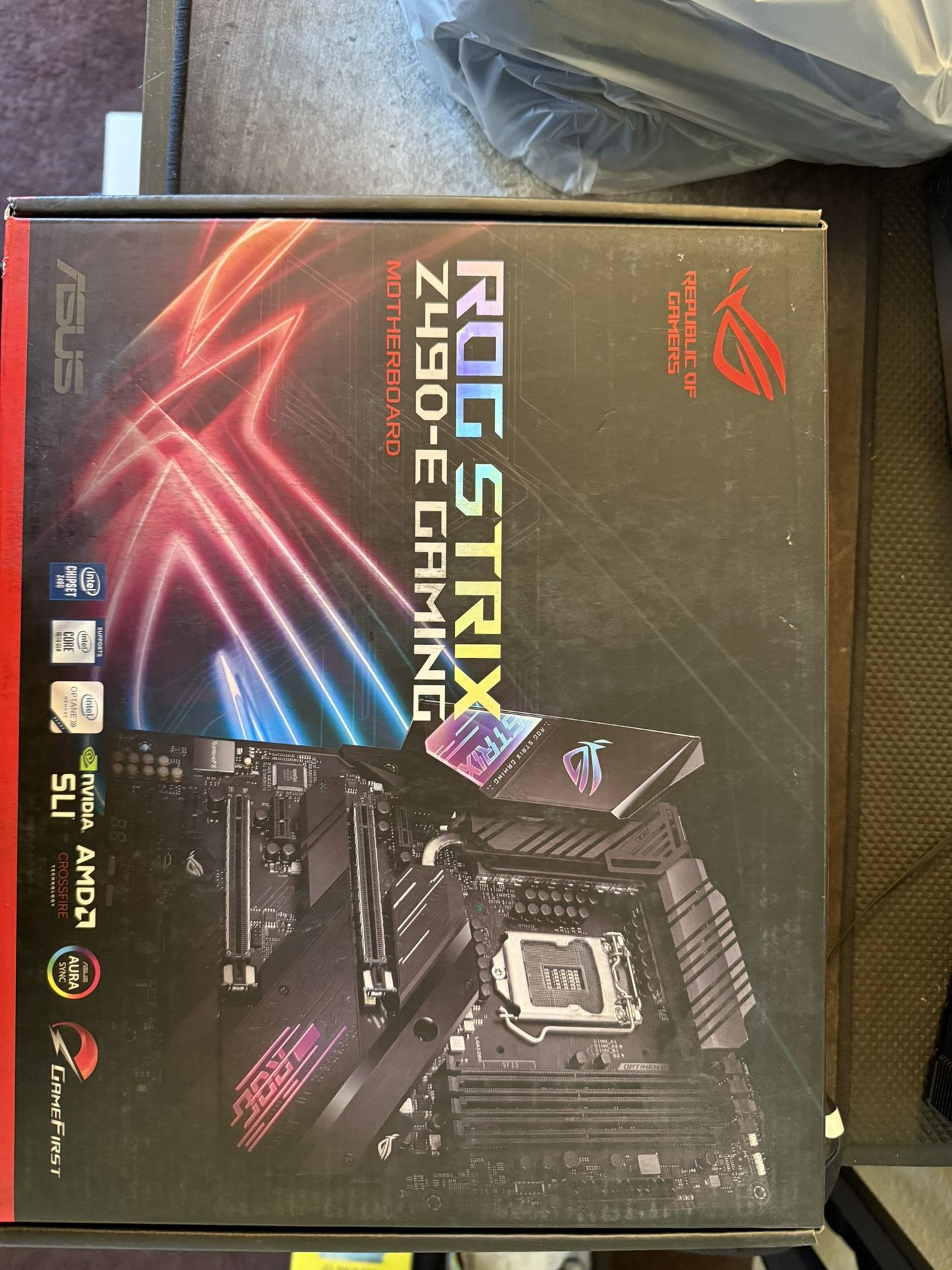 Asus ROG Strix Z490 E Gaming Motherboard With Intel 10850K CPU