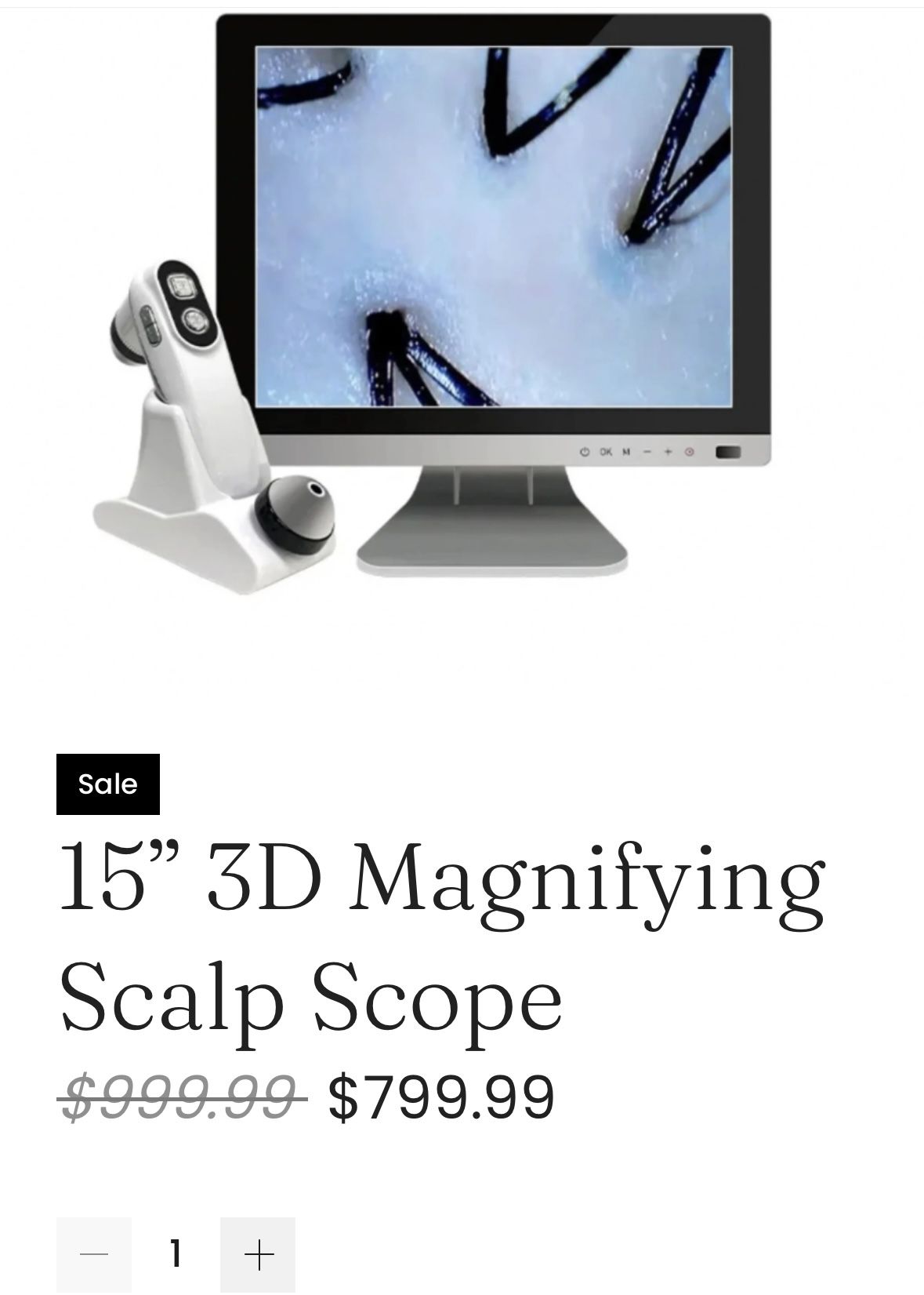 Magnifying Scalp analysis machine