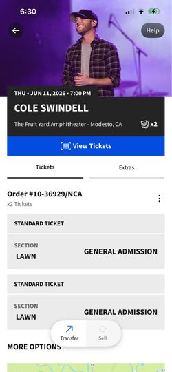 Fruit yard/ Cole Swindell tickets