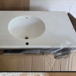 White Lav Sink