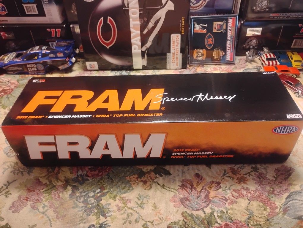 Autographed 1:24 2012 Spencer Massey Fram Dragster